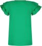 MOODSTREET Meisjes Tops & T-shirts Smock Top With Ruffle Sleeves Groen - Thumbnail 5
