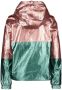 Moodstreet zomerjas met metallic look roze groen Meisjes Polyester Capuchon 104 - Thumbnail 2