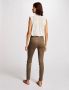 Morgan coated slim fit broek kaki - Thumbnail 3
