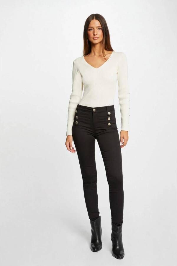 Morgan high waist skinny broek zwart - Foto 3