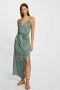 Morgan maxi jurk met paisleyprint en ceintuur groen - Thumbnail 2