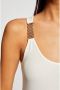 Morgan ribgebreide top offwhite - Thumbnail 2