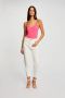 Morgan ribgebreide top roze - Thumbnail 2