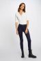 Morgan slim fit broek donkerblauw - Thumbnail 2