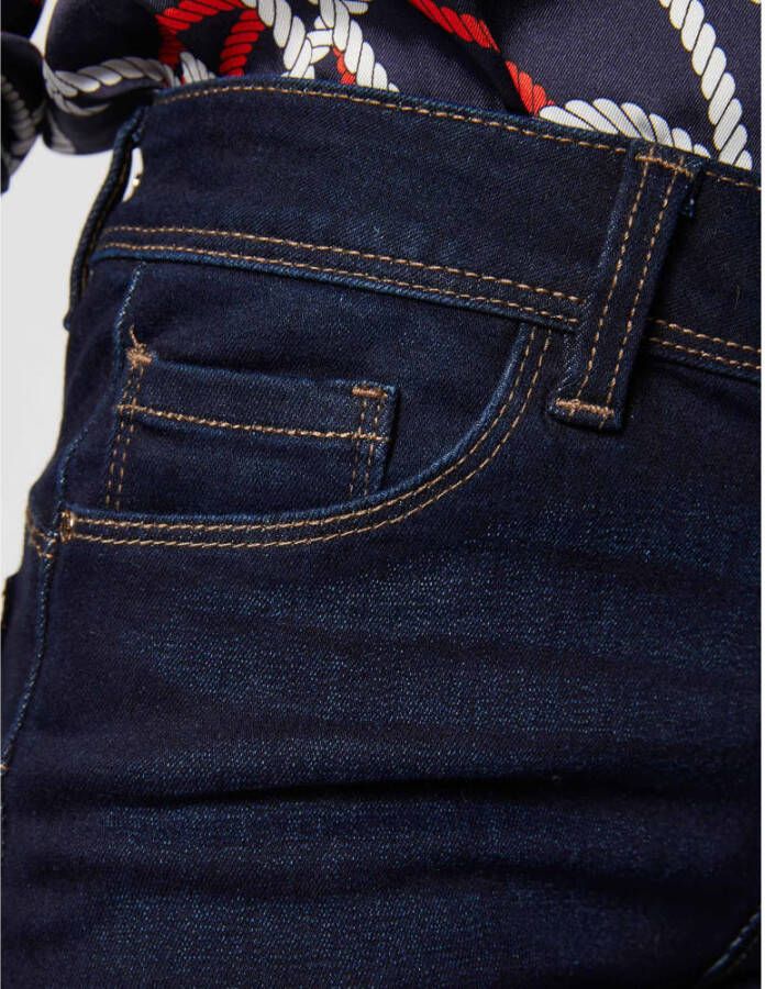 Morgan slim fit jeans donkerblauw