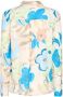 Mos Mosh gebloemde geweven blouse Taylor Botanic ivoor blauw zalm - Thumbnail 7