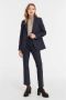 MOS MOSH Ellen Night Pant Navy Getailleerde Broek Blue Dames - Thumbnail 3