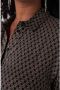 MS Mode blouse met all over print zand zwart - Thumbnail 3