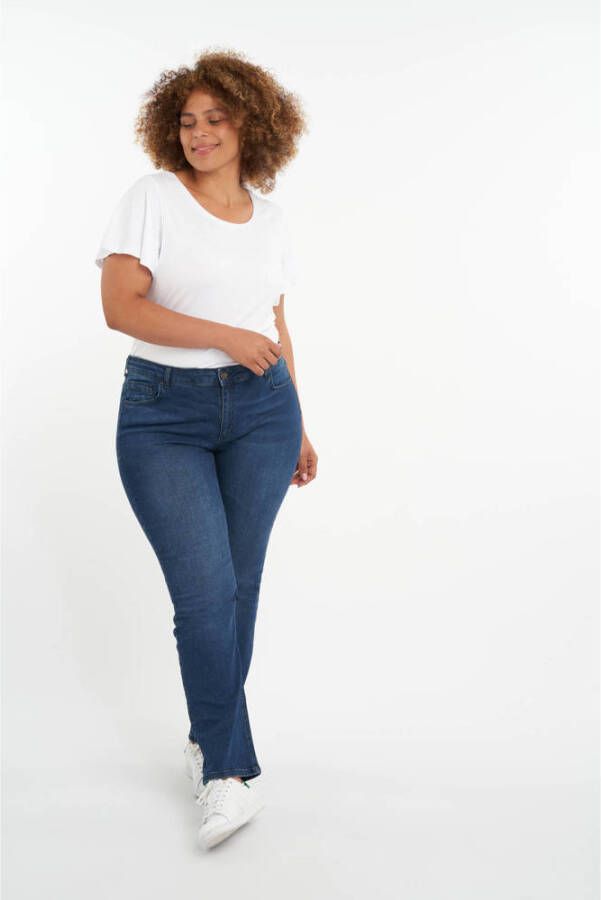 MS Mode straight fit jeans LILY dark denim