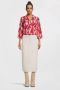 MSCH Copenhagen blouse MSCHMagnella Ladonna met all over print rood roze - Thumbnail 4