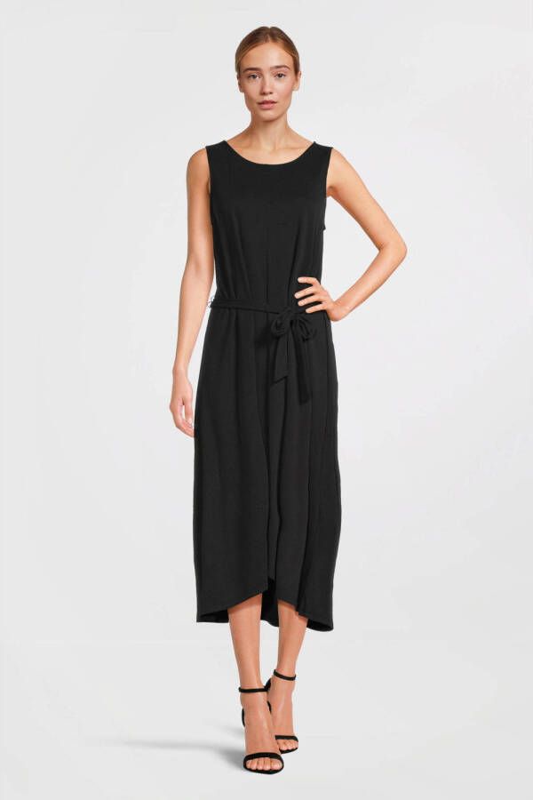 MSCH Copenhagen jurk MSCHDeanie Lynette SL Dress met ceintuur zwart