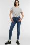 My Essential Wardrobe cropped straight fit jeans 37 THE CELINAZIP 101 HIGH SLIM Y medium blue random wash - Thumbnail 3