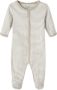 Name it BABY pyjama NBNNIGHTSUIT set van 2 met streepdessin grijsgroen Onesie Biologisch katoen Ronde hals 62 - Thumbnail 2