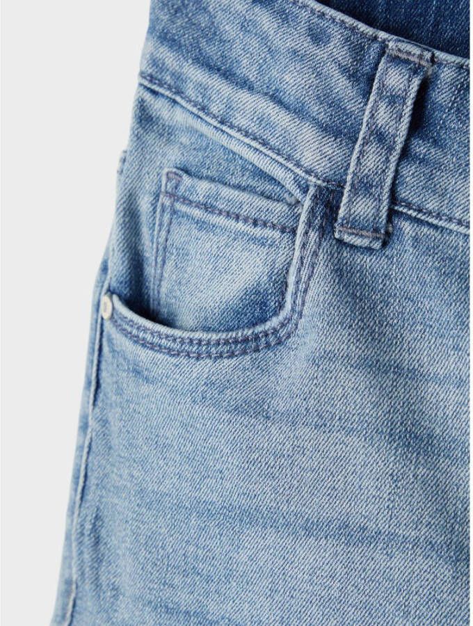 NAME IT KIDS high waist skinny jeans NKFPOLLY stonewashed