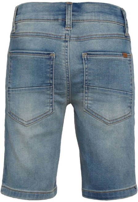 NAME IT KIDS jeans short Theo met biologisch katoen light denim