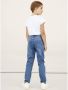Name it KIDS mom jeans NKFROSE stonewashed Blauw Meisjes Denim Effen 128 - Thumbnail 6
