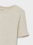 Name it KIDS ribgebreid T-shirt NKFKAB met kant grijs Meisjes Stretchkatoen (duurzaam) Ronde hals 134 140 - Thumbnail 3