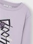Name it KIDS sweater NKFVEA met printopdruk lila Paars Meisjes Katoen Ronde hals 122 128 - Thumbnail 3