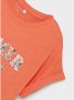 Name it KIDS T-shirt NKFFAMMA met tekst oranje Meisjes Katoen Ronde hals 122 128 - Thumbnail 4