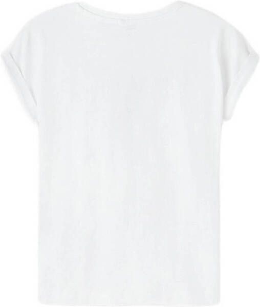 NAME IT KIDS T-shirt NKFFAMMA met tekst wit