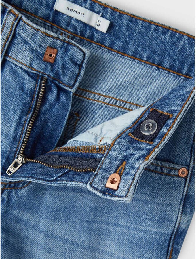 NAME IT KIDS tapered fit jeans NKMSILAS medium blue denim
