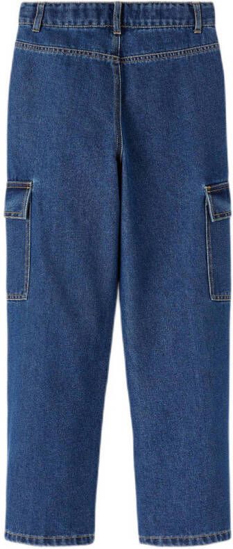NAME IT KIDS wide leg jeans NKFROSE dark blue denim