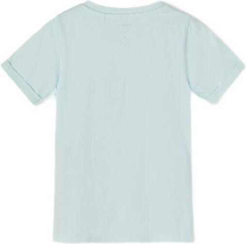 NAME IT MINI T-shirt NMFFAITH met printopdruk lichtblauw