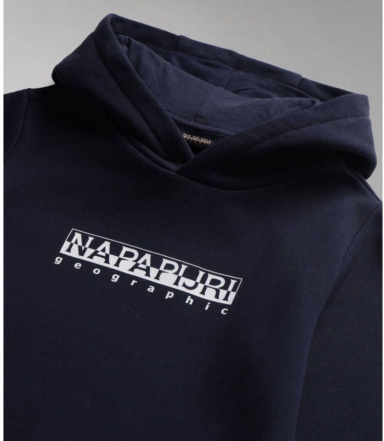 Napapijri hoodie K B-BOX H 1 met logo donkerblauw