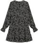 NIK&NIK A-lijn jurk Karla met all over print zwart Meisjes Polyester Ronde hals 152 - Thumbnail 4