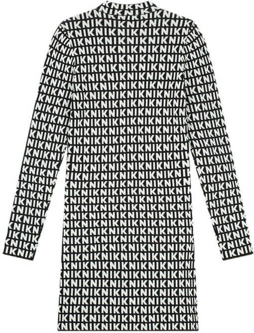 NIK&NIK jurk Payton met all over print zwart wit