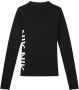 NIK&NIK sweater met tekst zwart Meisjes Viscose Ronde hals Tekst 128 - Thumbnail 2