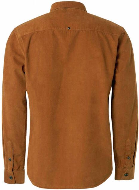 No Excess corduroy regular fit overshirt caramel