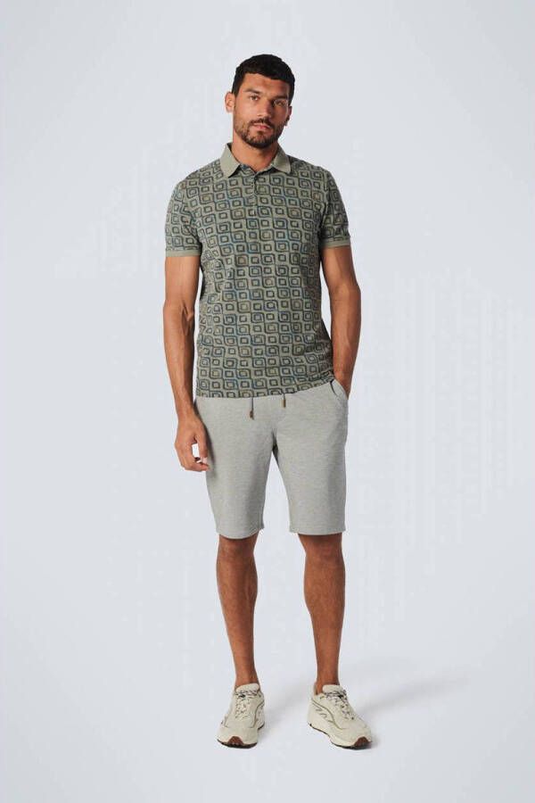 No Excess polo met all over print light army