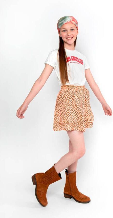 No Way Monday T-shirt met tekst offwhite