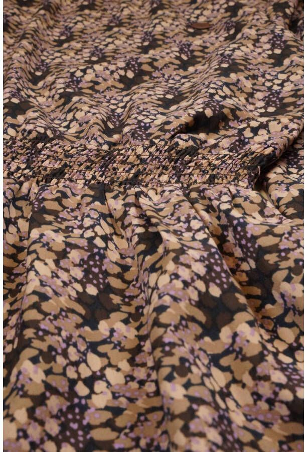 NoBell jurk Moory van polyester 433 dark roast brown