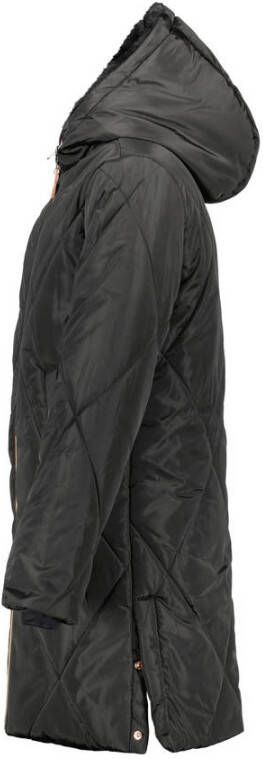 NoBell reversible gewatteerde jas Baggy van gerecycled polyester zwart