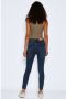 NOISY MAY cropped high waist skinny jeans NMAGNES medium blue denim - Thumbnail 3