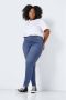 NOISY MAY Curve high waist skinny fit jeans NMCALLIE medium blue denim - Thumbnail 3