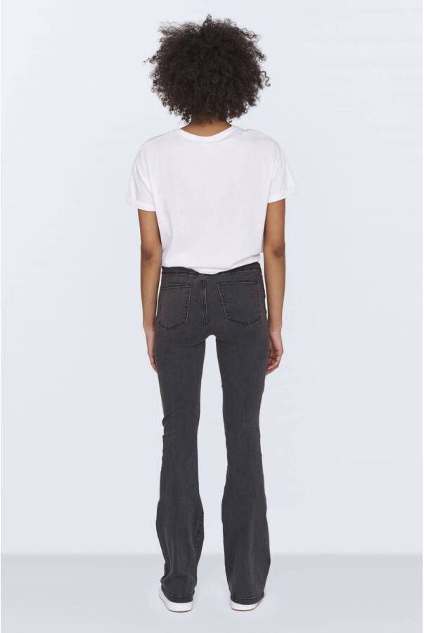 NOISY MAY high waist flared jeans NMSALLIE dark grey denim - Foto 3