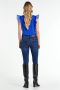 NOISY MAY high waist skinny jeans NMCALLIE met biologisch katoen donkerblauw - Thumbnail 3