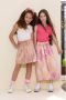 NONO loose fit broek Sasa van gerecycled polyester roze geel Meisjes Gerecycled polyester (duurzaam) 146 152 - Thumbnail 6