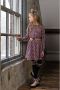 NONO maillot Rachel donkerblauw ecru Meisjes Katoen Streep 104 116 - Thumbnail 2