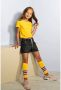 NONO sokken met all-over print geel Meisjes Katoen All over print 27-30 - Thumbnail 2