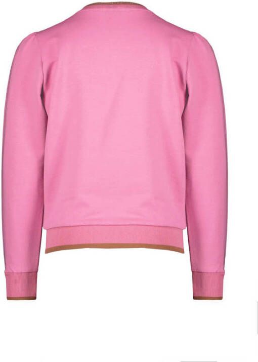 NONO sweater Kate met printopdruk roze