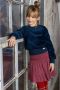 NONO sweater Kayla blauw Effen 122 128 | Sweater van - Thumbnail 2