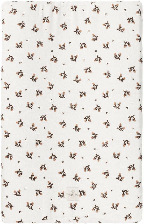 Noppies Baby Comfort Blooming clover terry aankleedkussenhoes 49x75 cm Jet Stream