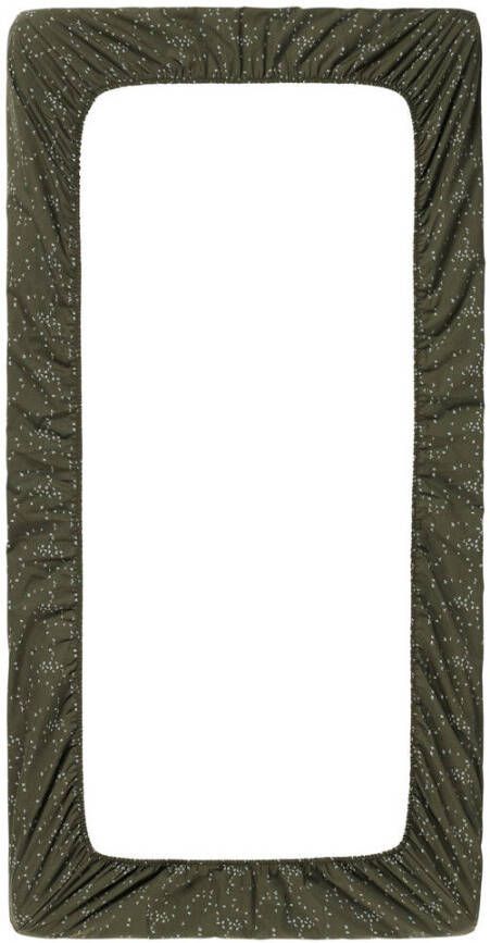 Noppies Baby Comfort Botanical poplin hoeslaken ledikant Beetle