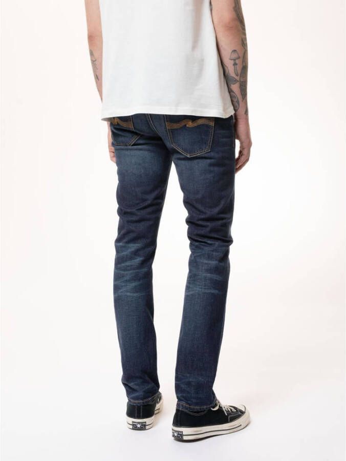 Nudie Jeans tapered fit jeans blue thunder
