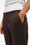 OBJECT cropped slim fit pantalon OBJLISA van gerecycled polyester donkerbruin - Thumbnail 2