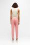 OBJECT cropped slim fit pantalon OBJLISA van gerecycled polyester roze - Thumbnail 3